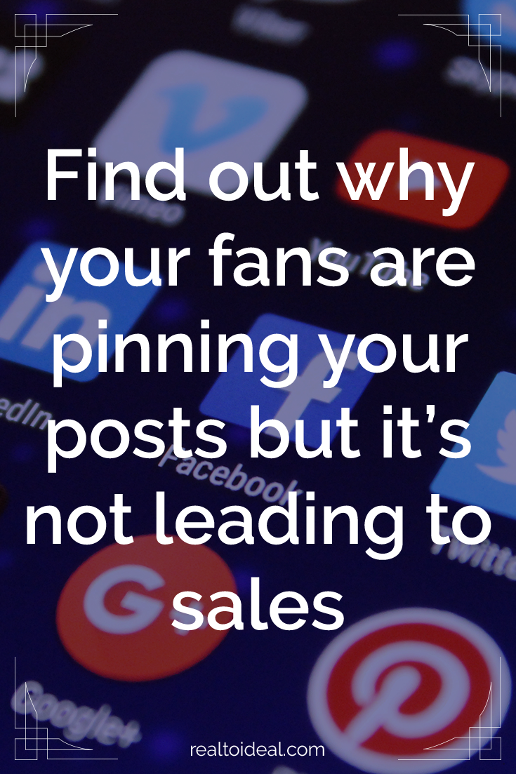 You got the pin but not the win. Here’s why your Pinterest efforts aren’t making money. #marketing #socialmedia #sales